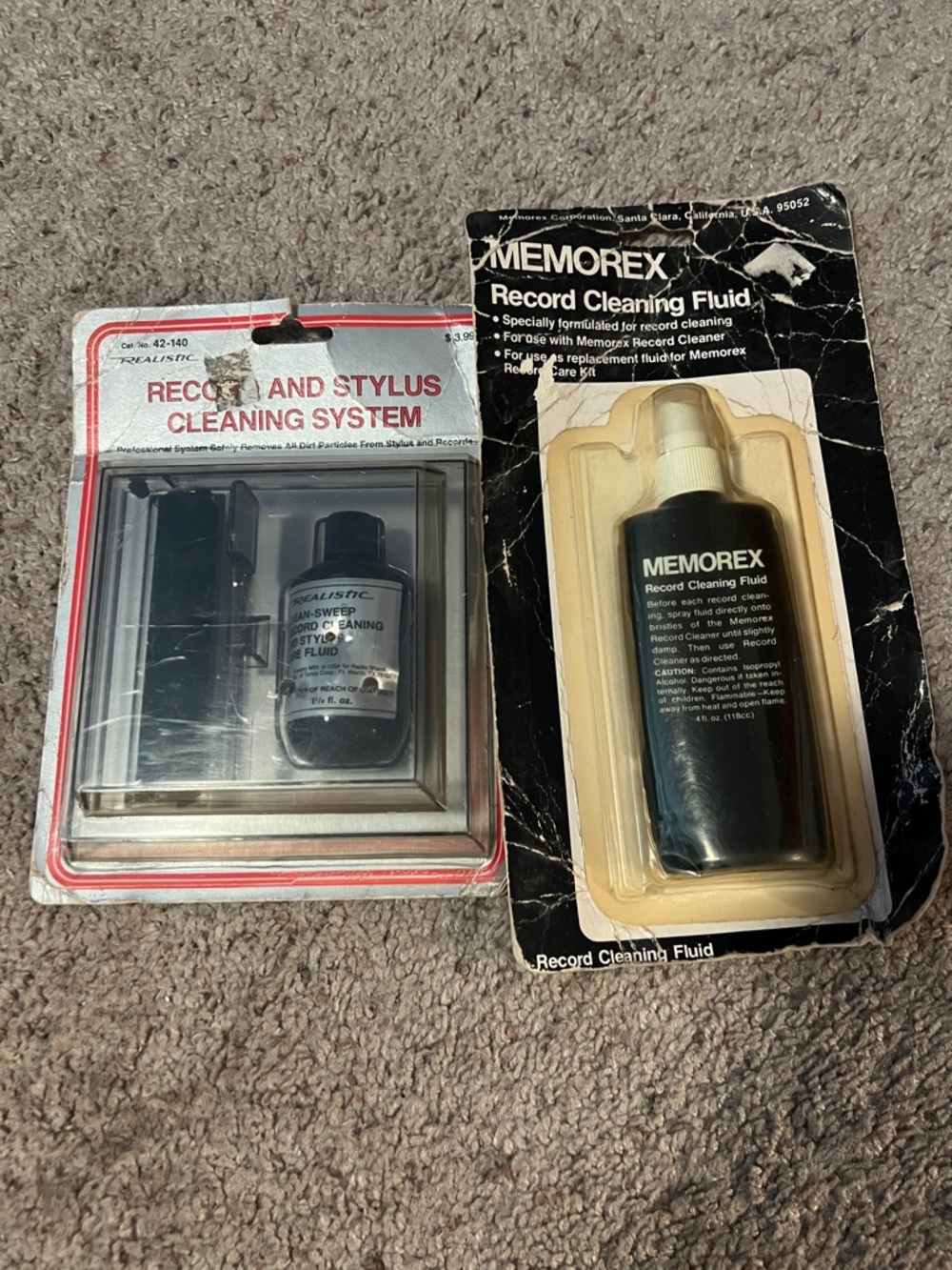 Memorex Record Cleaning Fluid & Record/Stylus Cleaning System
